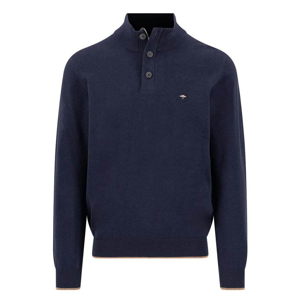 Fynch-Hatton Hatton Troyer Button Neck Sweater